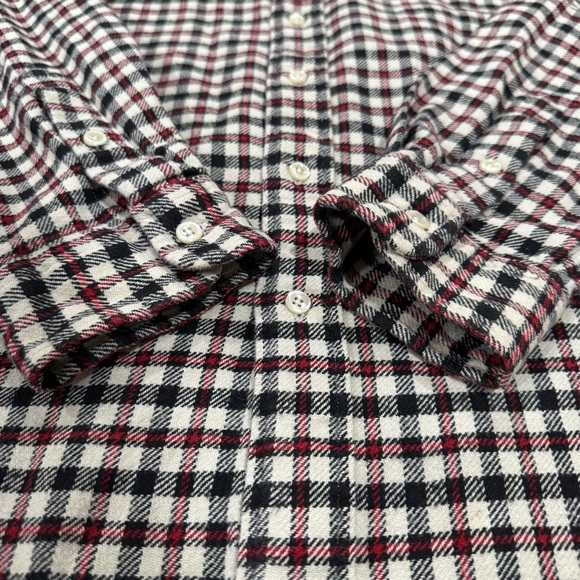 Vintage Ralph Lauren Blaire Cotton Button-Down Plaid Flannel Shirt In Size XL - Picture 4 of 10